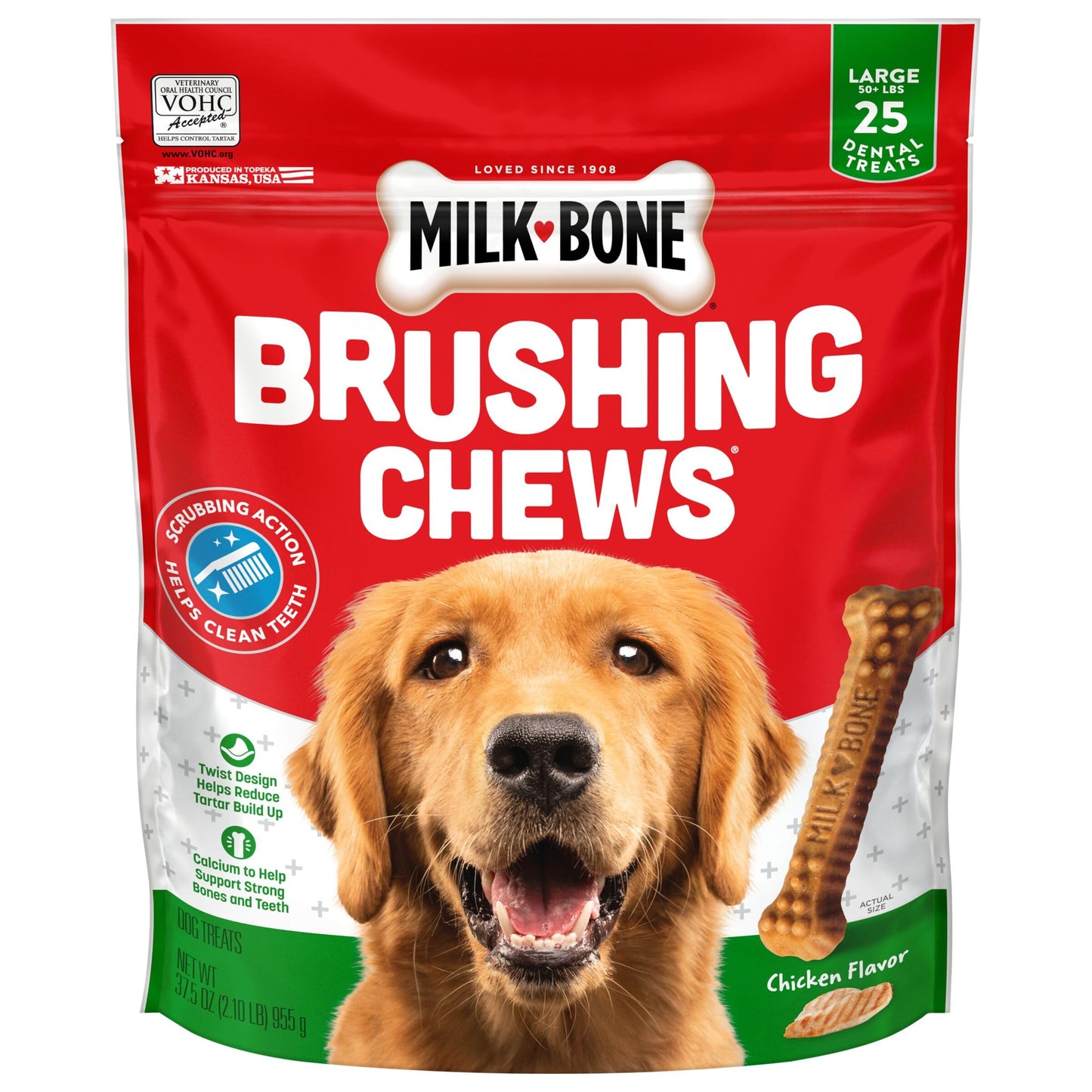 Dental Chew Delights Chicken Large 25 Pack