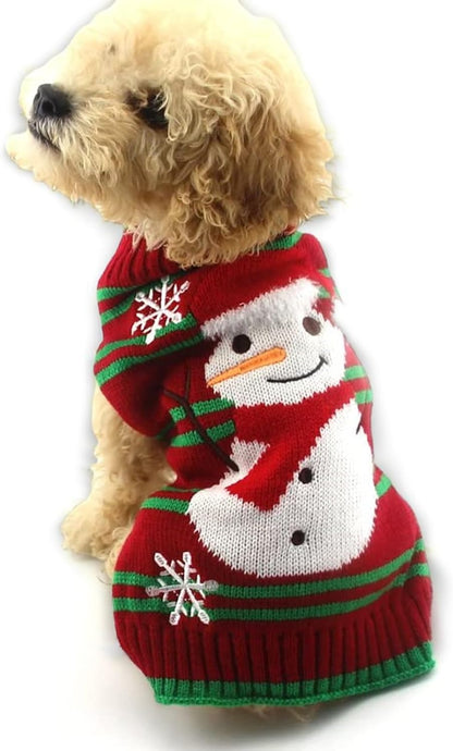 Ugly Christmas Sweater Xmas Snowman Sweater Cat Dog (Snowman1#, S)