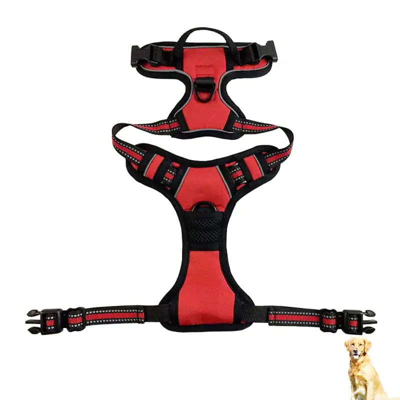 Arnés de Nylon Reflectante para Pecho y Espalda para Perros Alingpulse