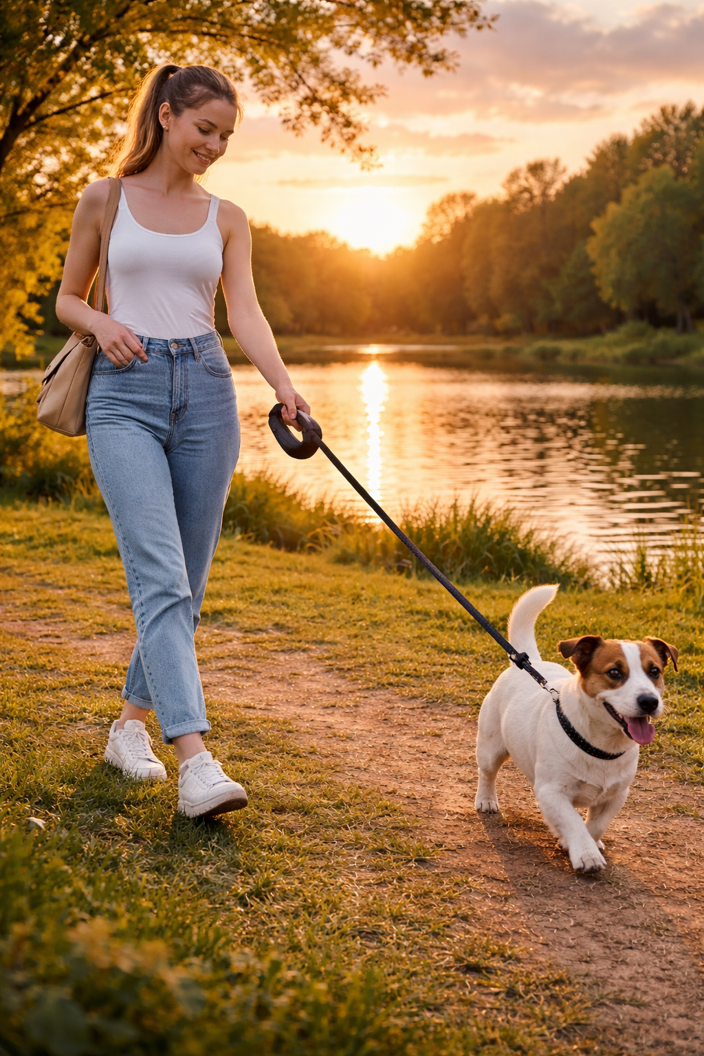 Retractable Dog Leash for Small Dogs up to 26 lbs. Alingpulse