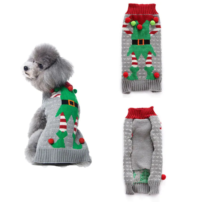 Holiday Pompom Pet Sweater Alingpulse
