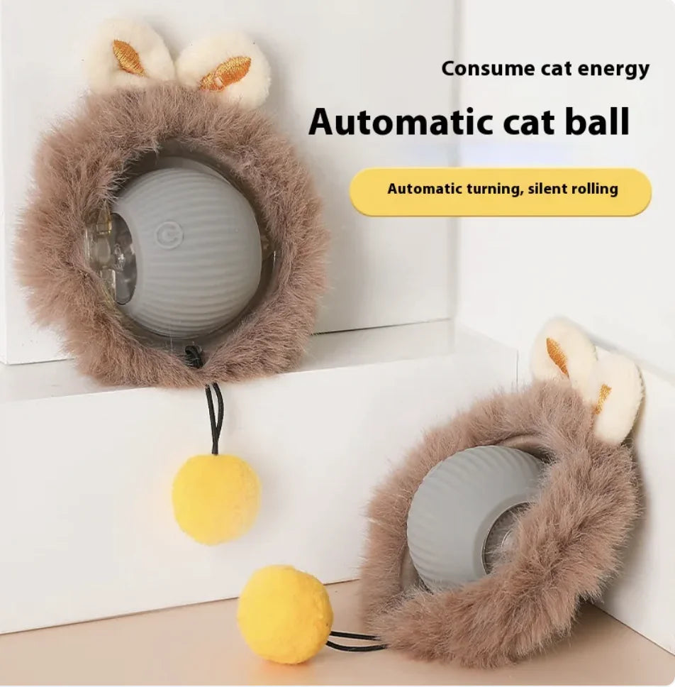 Interactive Self-Rolling Cat Toy - Fun & Stress Relief for Pets Alingpulse